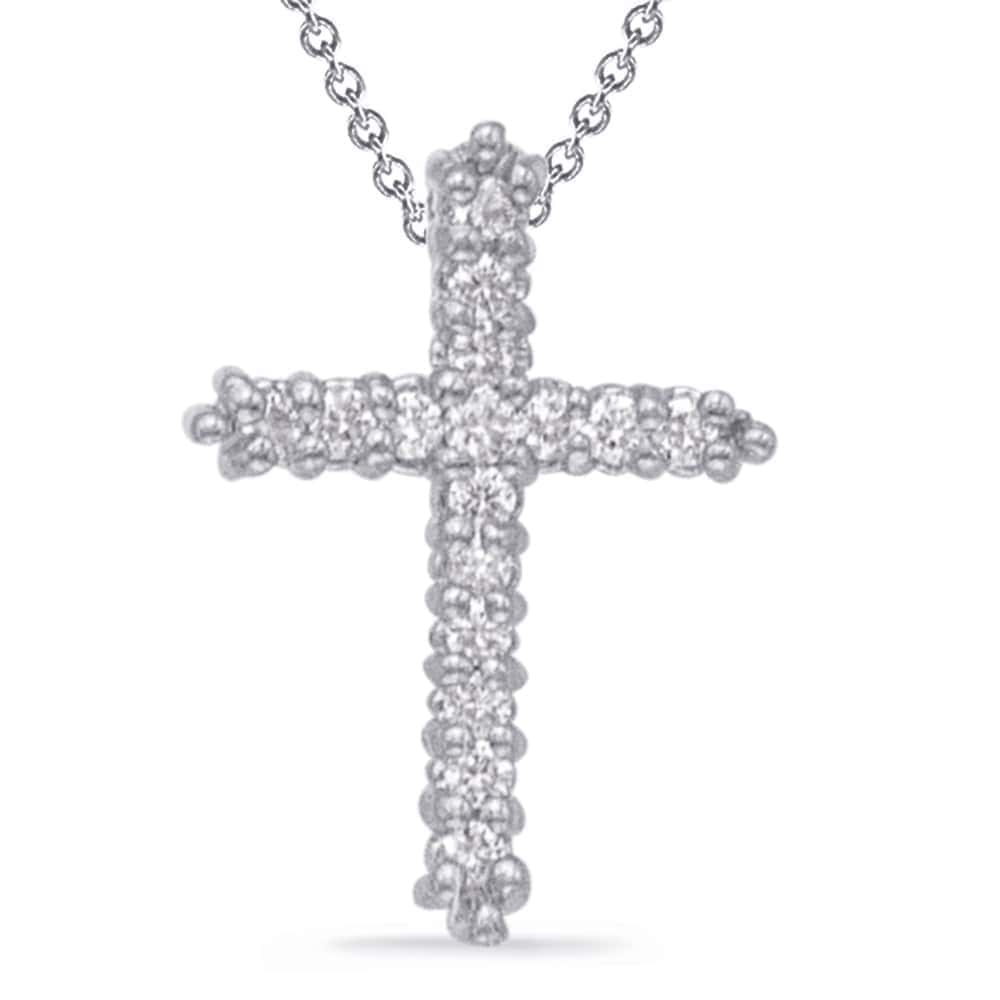 cross shaped diamond pendant necklace