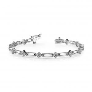 Tennis Diamond Bracelet - Style#B0041-1.75MWG