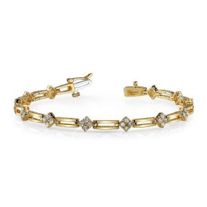 Yellow & White Gold Diamond Bracelet