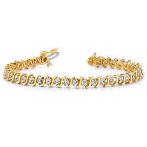 Yellow Gold Tennis Bracelet