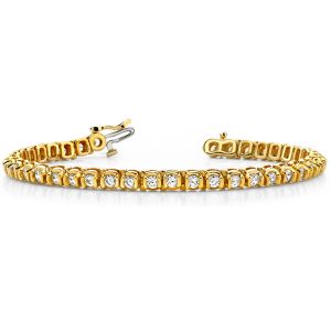 Tube Setting Tennis Bracelet