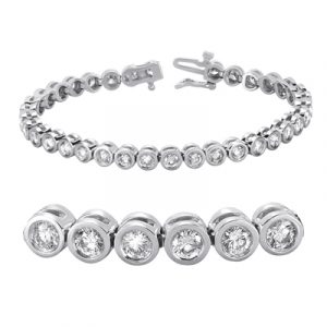 Tube Set Diamond Bracelet