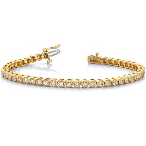 Tube Set Diamond Bracelet