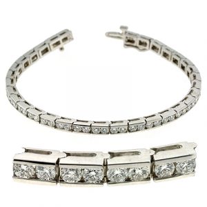 Channel Set Tennis Bracelet