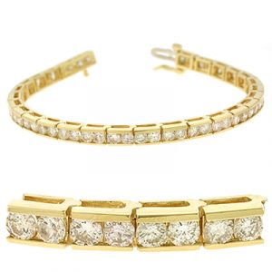 Channel Set Tennis Bracelet - Style#B4029-4