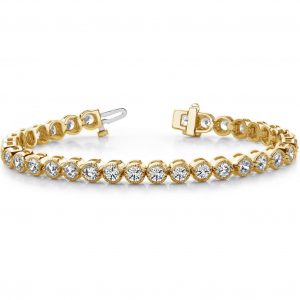 Diamond Millgrain Bracelet