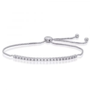 White Gold Bolo Diamond Bracelet