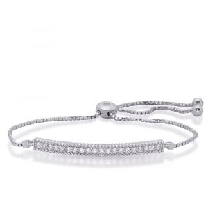 White Gold Bolo Diamond Bracelet