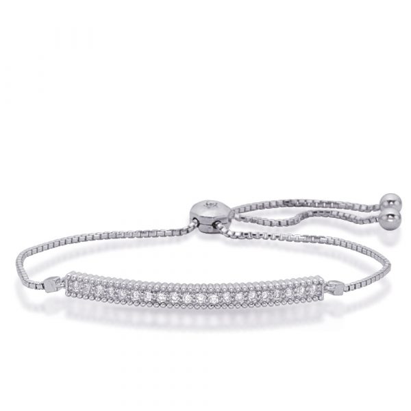 White Gold Bolo Diamond Bracelet