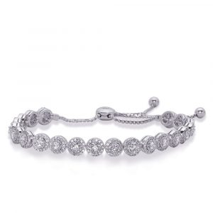 White Gold Bolo Diamond Bracelet