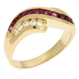 Rhodolite & Diamond Ring