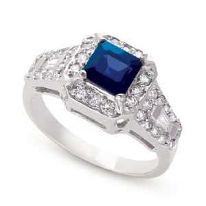 Sapphire & Diamond Ring