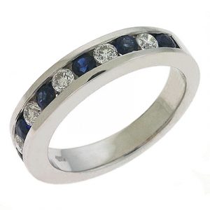 Sapphire & Diamond Band