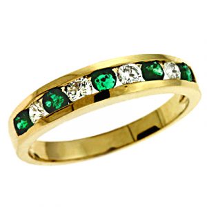 Emerald & Diamond Ring