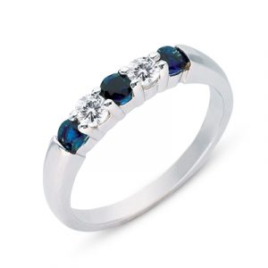 Sapphire & Diamond Ring