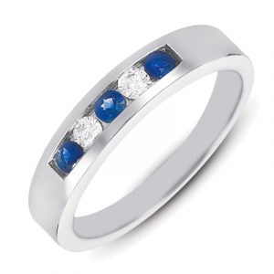 Sapphire & Diamond Band