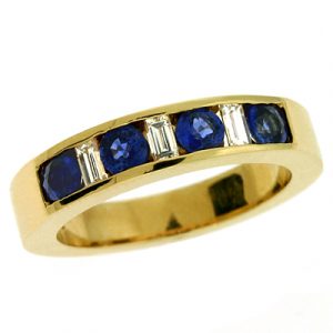 Sapphire & Diamond Ring