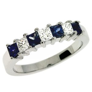 Sapphire & Diamond Band