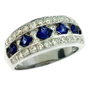 Sapphire & Diamond Band