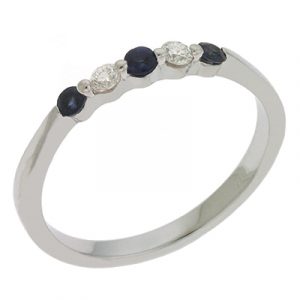 Sapphire & Diamond  Band