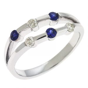 Sapphire & Diamond Ring