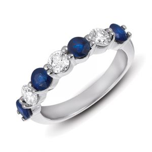 Sapphire Diamond Band