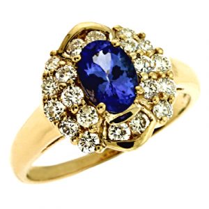 Tanzanite./diamond Ring