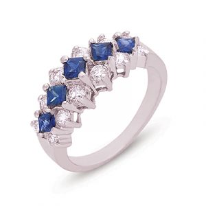 Sapphire & Diamond Ring