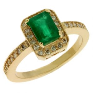 Emerald & Diamond Ring