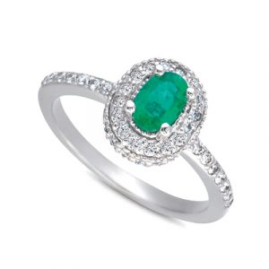 Emerald & Diamond Ring