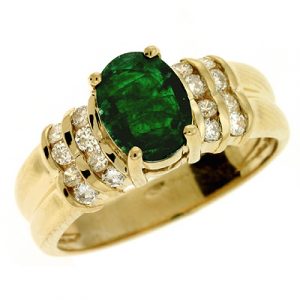 Emerald & Diamond Ring