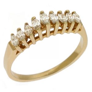 Marquise 9 Stone Diamond Band