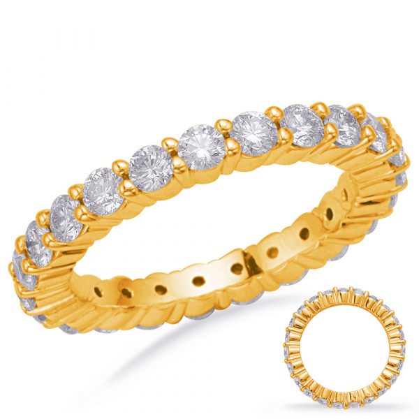 Yellow Gold Eternity Band