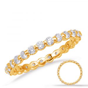 Yellow Gold Eternity Band