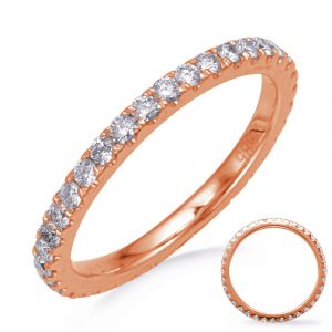 Rose Gold Eternity Diamond Band