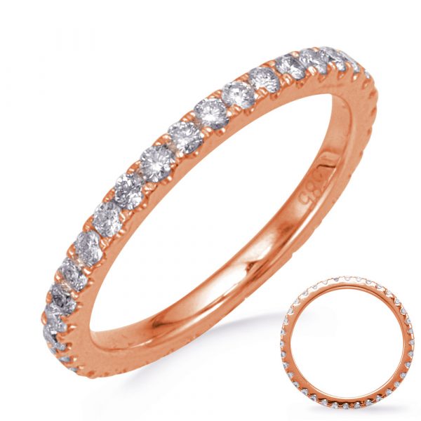 Rose Gold Eternity Diamond Band