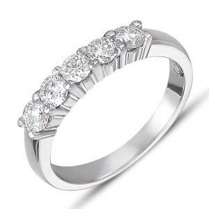 Diamond Band Shared Prong