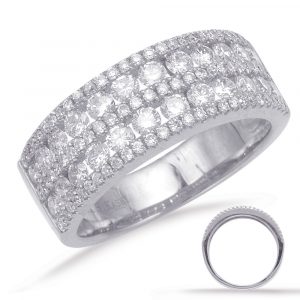 Palladium Diamond Band