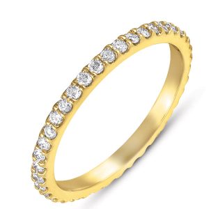 Yellow Gold Eternity Band