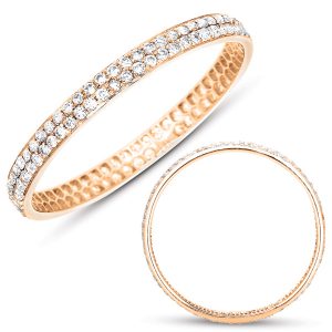 Rose Gold Pave Band