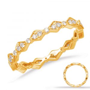 Yellow Gold Eternity Band