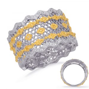 Yellow White & Yellow Dia Fashion Ring