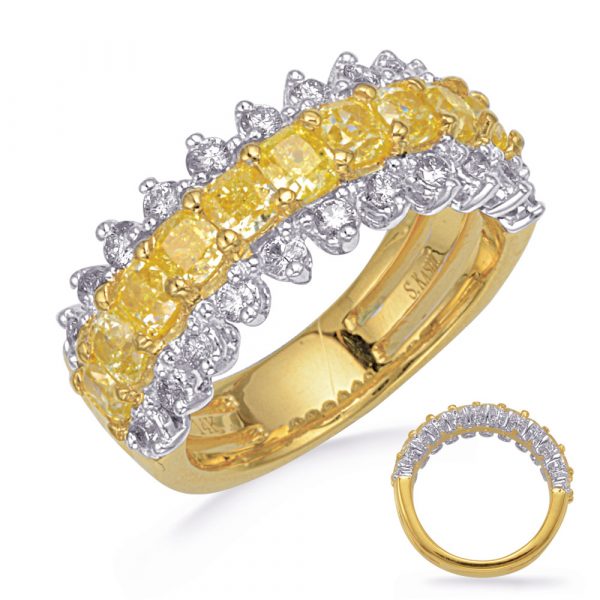 Yellow & White Diamond Fashion Ring