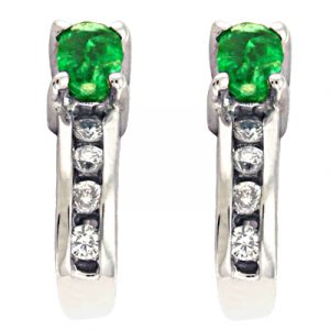 Emerald & Diamond Earring