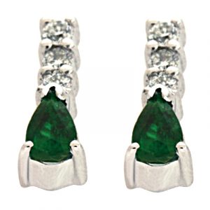 Emerald & Diamond Earring