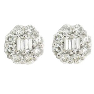 White Gold Diamond Earring