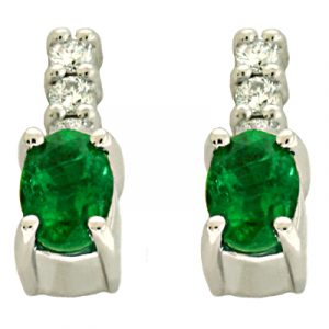 Emerald & Diamond Earring