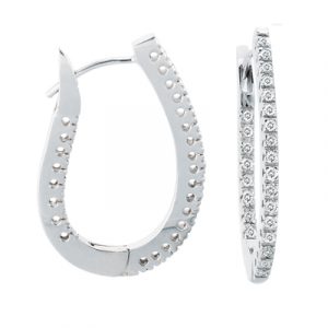 Diamond Hoop Earring