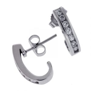 White Gold Diamond Earring