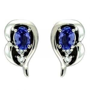 Tanzanite & Diamond Earring